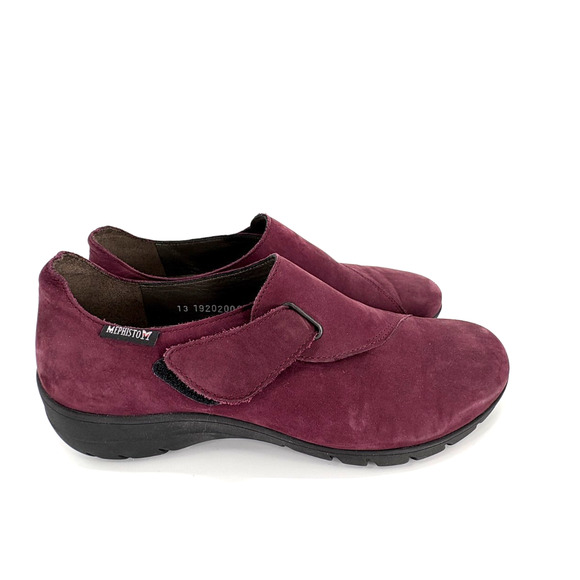Mephisto Shoes Women's 8 Burgundy Suede Comfort Dress Work Shoe - Picture 1 of 8
